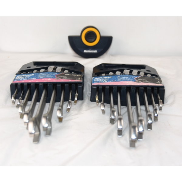 2 Mastercraft Combination Wrench Sets & Mastercraft Screwdriver Set