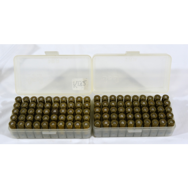 100 Rounds 9mm Luger 121gr Reloaded Ammunition 
