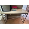 Image 1 : White Desk & 2 Craft Carts 