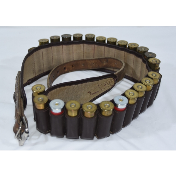 23 Rounds Mixed 12 Gauge In Ammo Belt