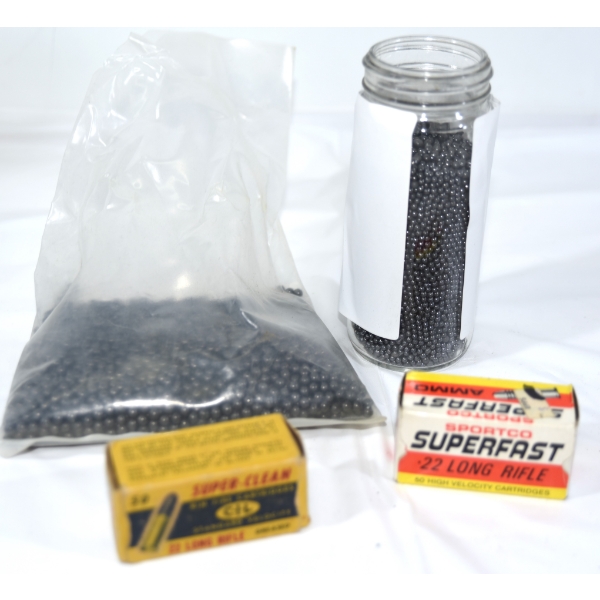 49 Rounds Mixed 22 Caliber Ammunition & Mixed Lead Shot 