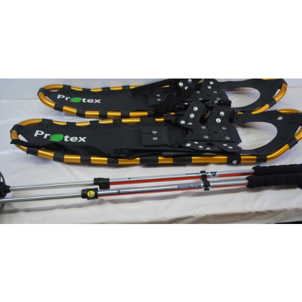 Protex 86 Snow Shoes With Poles As A Package With  A Carrying Bag 