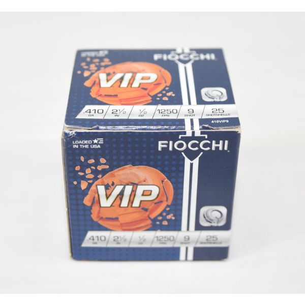 25 Rounds Fiocchi VIP 410 Gauge 2 1/2" Ammunition