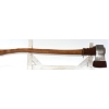 Image 3 : 36" Wooden - Handled Hatchet Or Axe Fitted With Custom Brown Leather Protective Sheath  