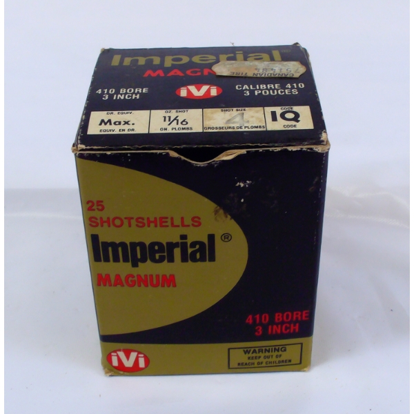 25 Rounds Imperial Magnum 410 Gauge 3" Ammunition