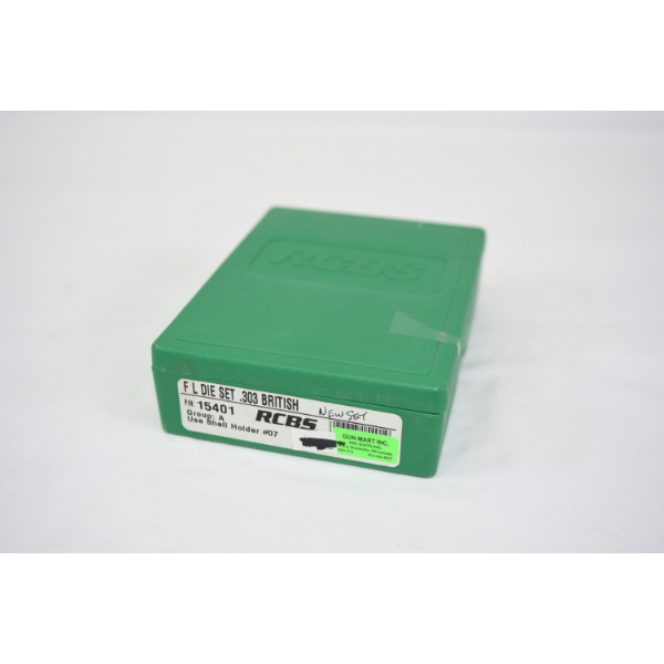 RCBS Part#15401 Reloading .303 British Caliber 2 Die Set - Excellent Condition