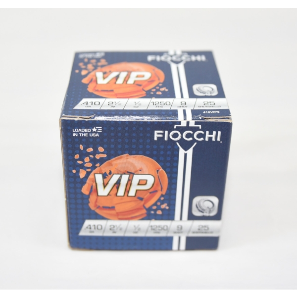 25 Rounds Fiocchi VIP 410 Gauge 2 1/2" Ammunition