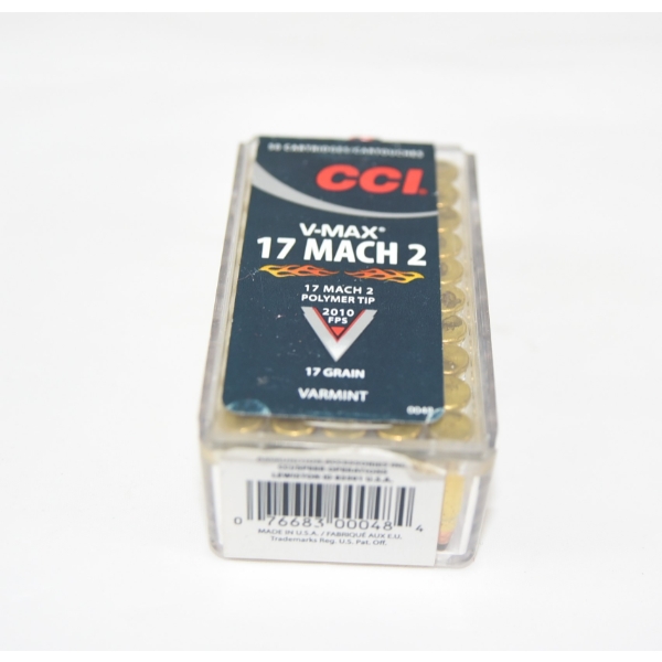 50 Rounds CCI V-Max 17 Mach 2 17gr. Ammunition