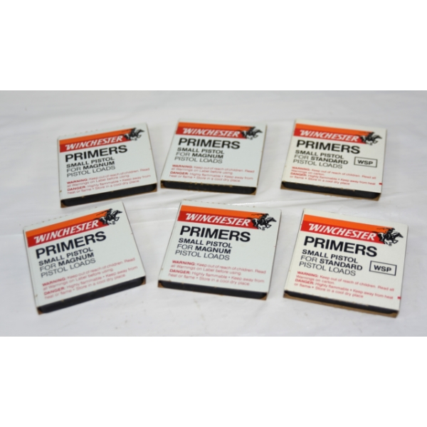 600 Pieces Winchester Small Pistol Magnum Pistol Loads Primers