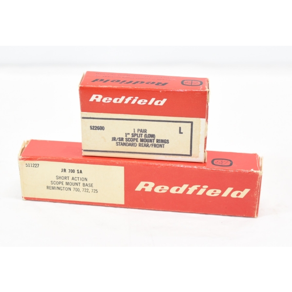 Redfield Rings & Base for Remington 700 Short action N.I.B.