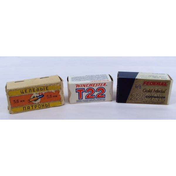 Box Lot Mixed Brand 22cal. Ammunition