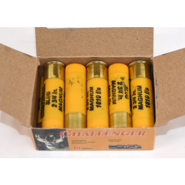 10 Rounds Challenger Slug 20 Gauge, 2-3/4" Ammunition