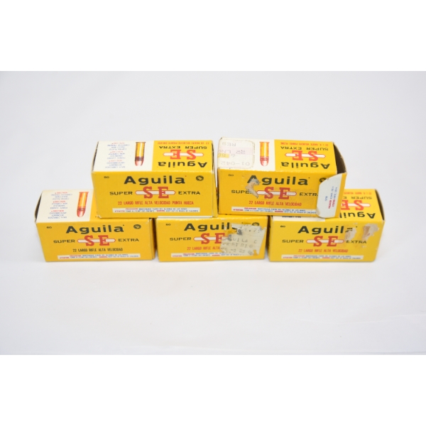 250 Rounds Aquila Super Ex 22 LR H.V. Ammo