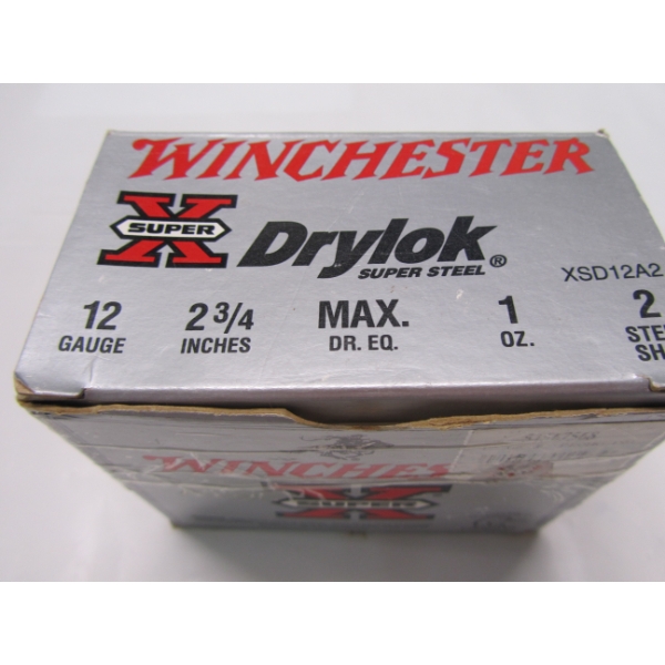 20 Rounds Winchester SuperX Drylok Super Steel 12 Gauge 2-3/4" 2 Shot Ammunition