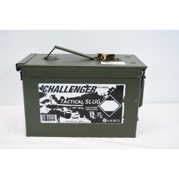 Challenger Tactical Slug 12ga 2 3/4" 175 round Ammo Can