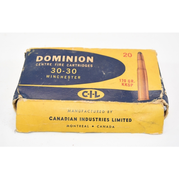 22 Rounds Dominion 30-30 Winchester 170gr. KKSP Ammunition