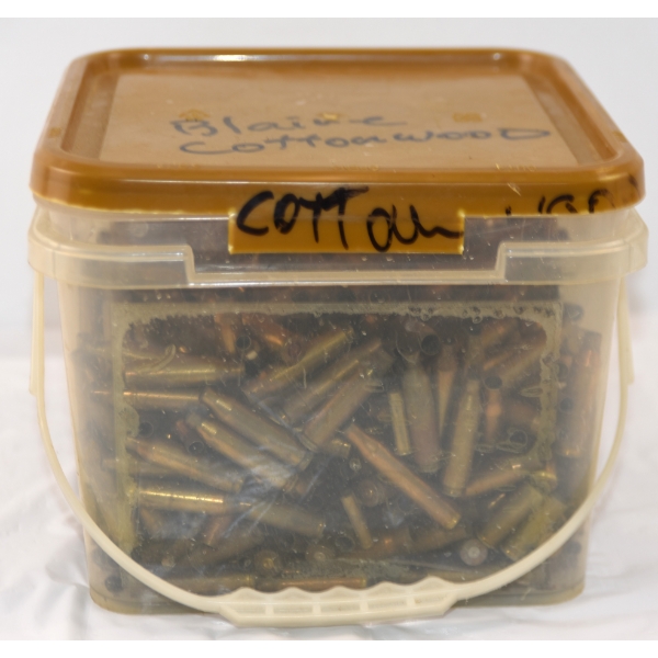 Bucket of Assorted Brass Cartridges 16 Lbs
