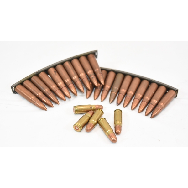 25 Rounds Surplus 7.62x39 & 7.62TT Caliber Ammunition