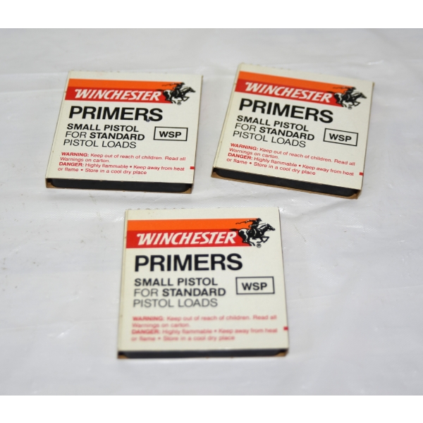 300 Pieces Winchester Small Pistol Primers