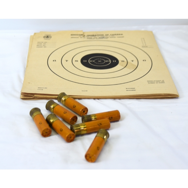 Bot Lot -Timed And Rapid Fire Pistol Target & #7-  20 Gauge Shot Gun