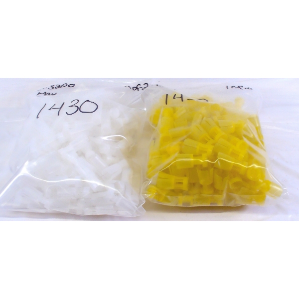 Box Lot - Plastic Wads Yellow .38Kg  and White .36Kg