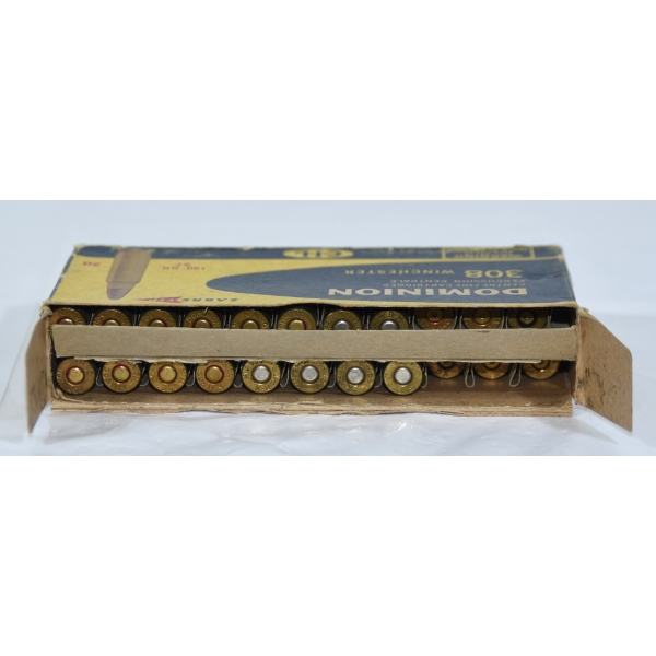 14 Rounds Dominion 308 Win. 180gr. ST Ammunition & 6 Pieces Shot Brass