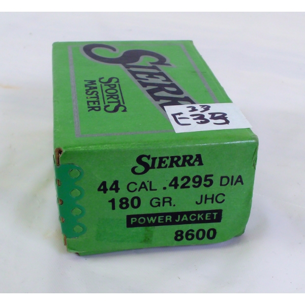 96 Pieces 8600 Sierra 44cal 295dia 180gr J.H.C. Bullets