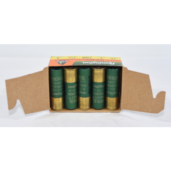 10 Rounds Remington Premier Hevi-Shot Nitro Magnum 12 Gauge 3" #4 Shot Ammunition 