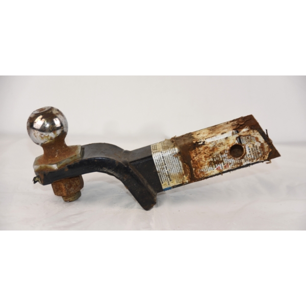 Rust Covered 2inch Trailer Ball Mount And Hitch Receiver  