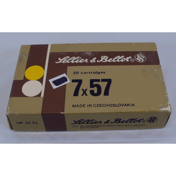 20 Rounds Sellier & Bellot 7x57 Protected Point 158gr. Ammunition