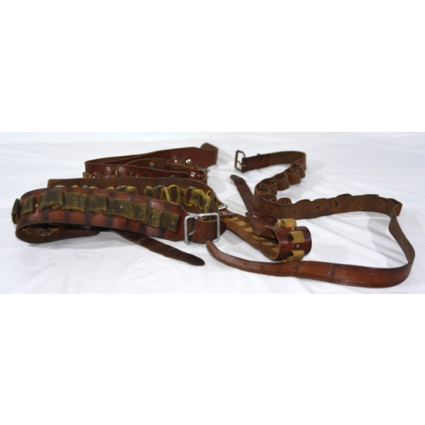 Box Lot Assorted Ammunition Belts 