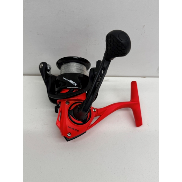 Lews Spinning Reel MHS300 Mach Smash 8 Bearing 6 lb/210 yrds High Speed Gear Ratio 6.2:1 w/ Line