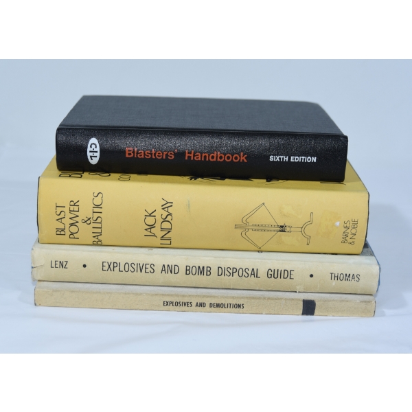 4 Assorted Explosive and Black Powder Books 