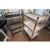 Image 5 : White Desk & 2 Craft Carts 
