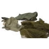 Image 3 : 6 Vintage Military Olive Green Field Jacket Hood & 5  Face Nets