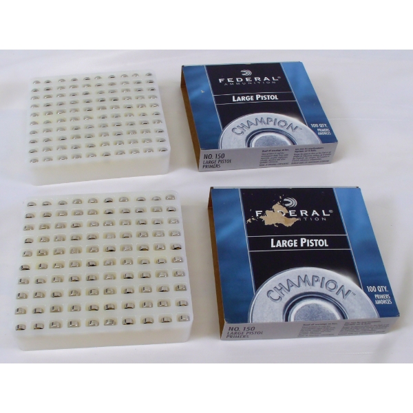 200 Pieces Federal No. 150 Large Pistol Primers 