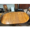 Image 2 : Oak Double-pedestal Extendable Dining Table