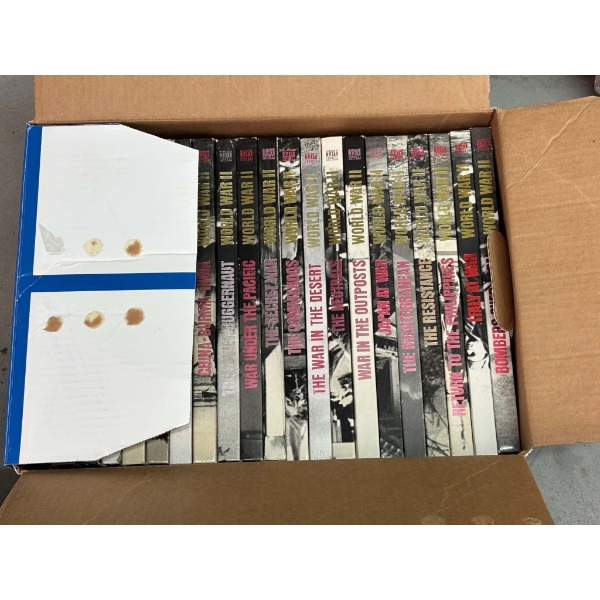 3 Boxes of Assorted WWII Books 