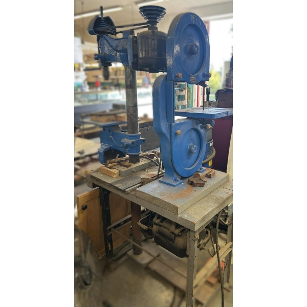 Craftmaster Band Saw & Canadian Benchtop Drill Press Cast Iron on Stand