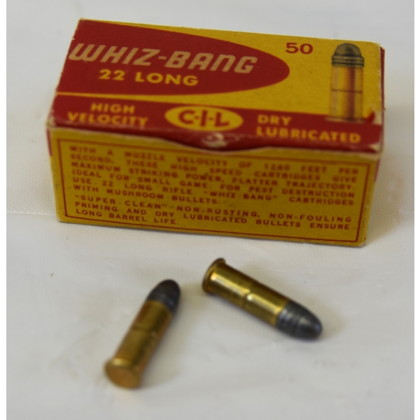 50 Rounds Whiz- Bang - 22 Long High Velocity - Dry Lubricated Ammunition 