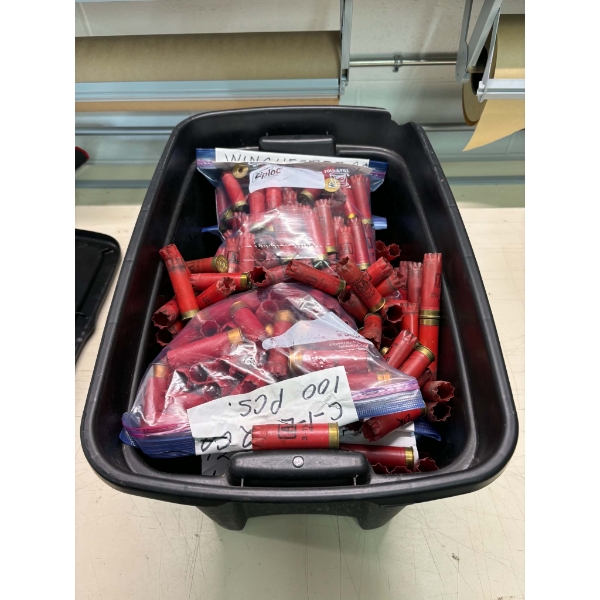 6kg Bin of Assorted Brand 12 Gauge Hulls 