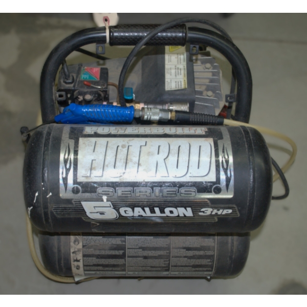 Powerbuilt Hot Rod Series 5-Gallon Portable Air Compressor 