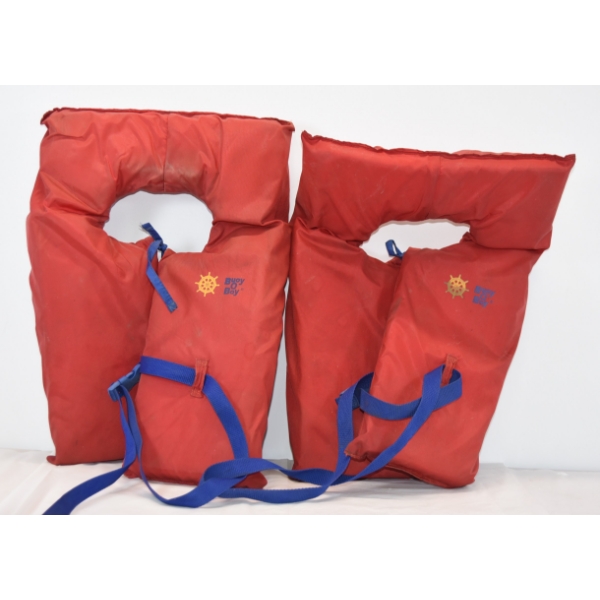 2 Pieces Buoy-O-Boy Adult Size Personal Flotation Devices (PFDs)