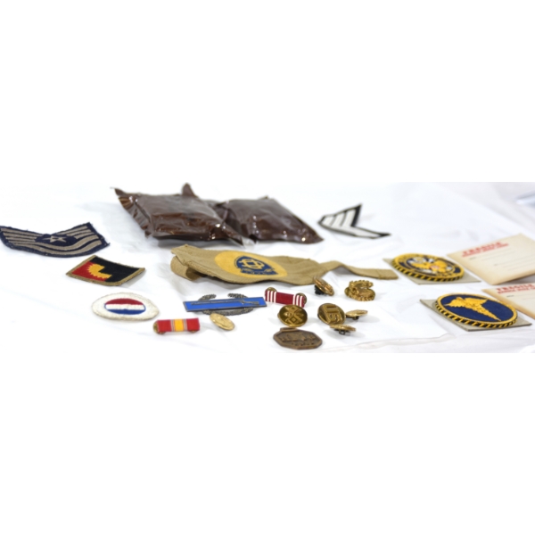Box Lot Military Accessory Packets & Misc. Military Accessories 