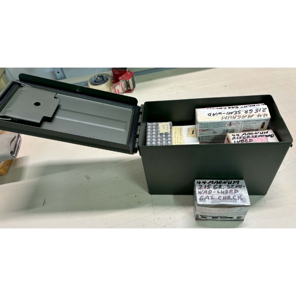 24kg Metal Ammunition Can with Assorted 44 Magnum Reloading Bullets 