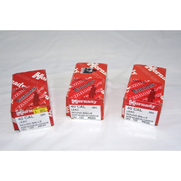 300 Pieces Hornady 40cal Lead Round Balls