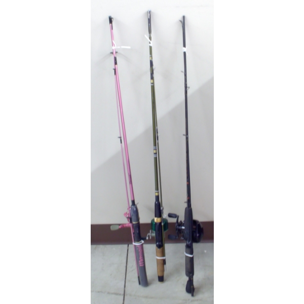Box Lot Fishing Rods & Reels 
