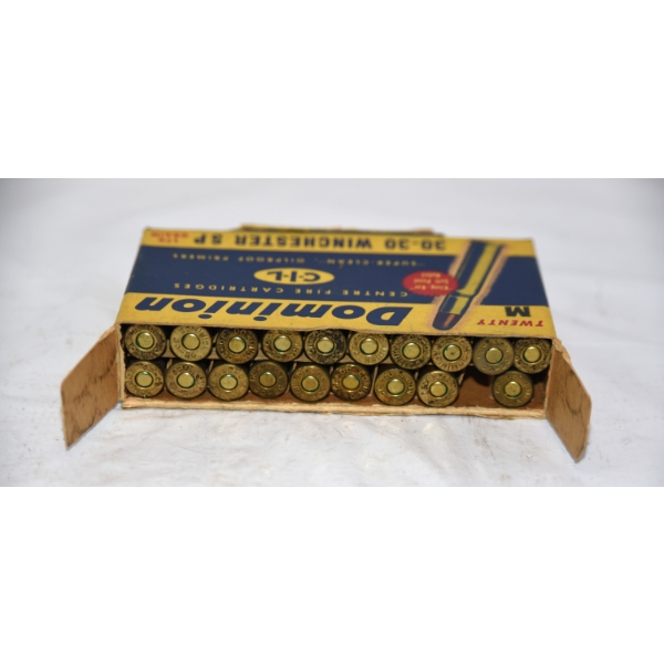 19 Rounds Dominion 30-30 Winchester SP 170 Grain Ammunition
