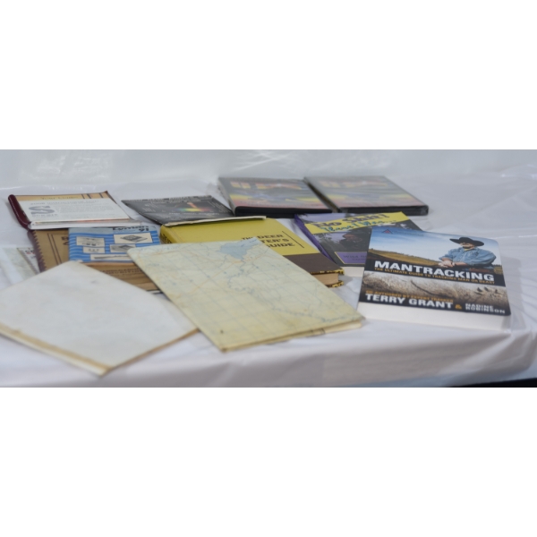 Box Lot Assorted Books & Military Dvd 