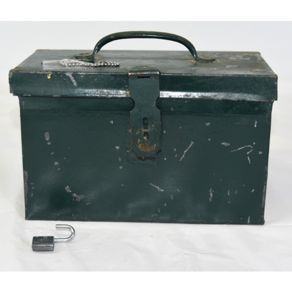 Metal Storage Box With Key & Lock